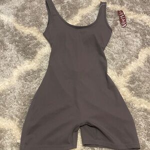 Grey Athletic Romper